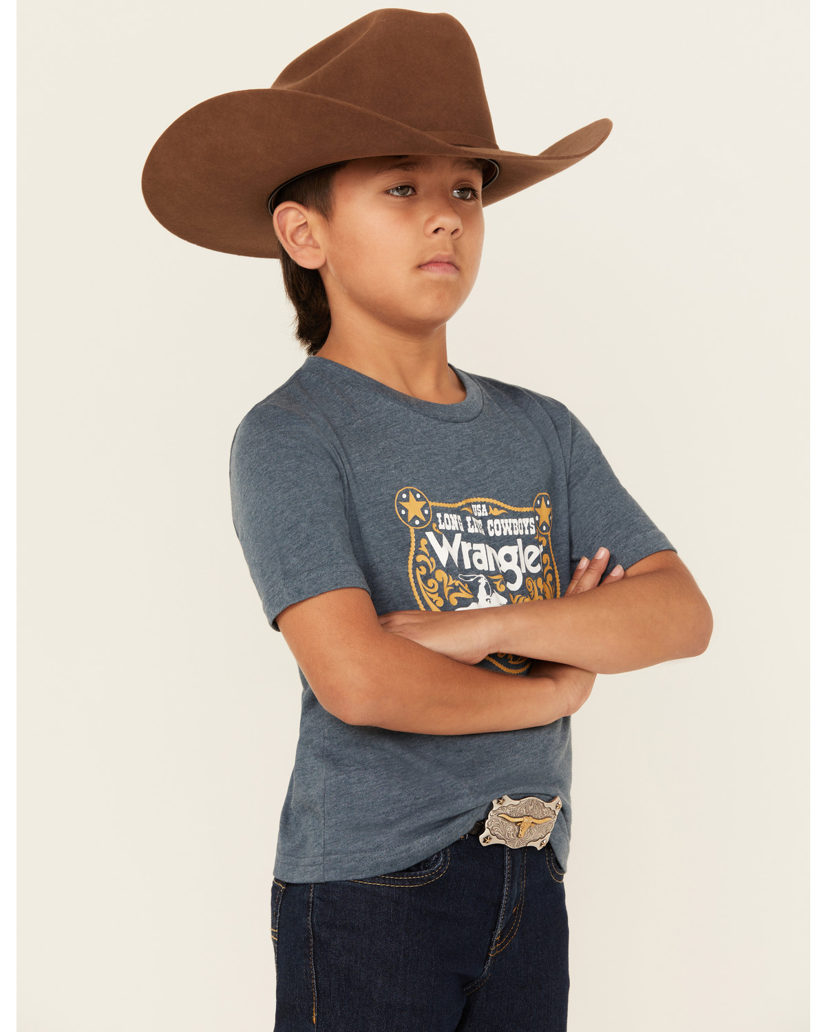 Wrangler Boys' Long Live Cowboys Short Sleeve Graphic T-Shirt