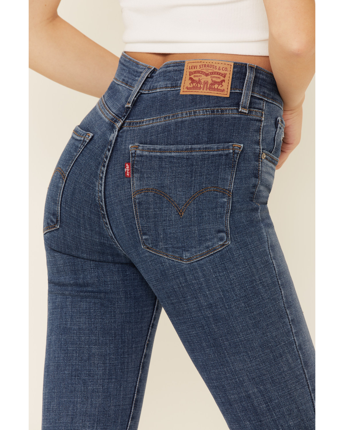 Levi's Women's 721 Lapis Blue Skinny Jeans | Boot Barn