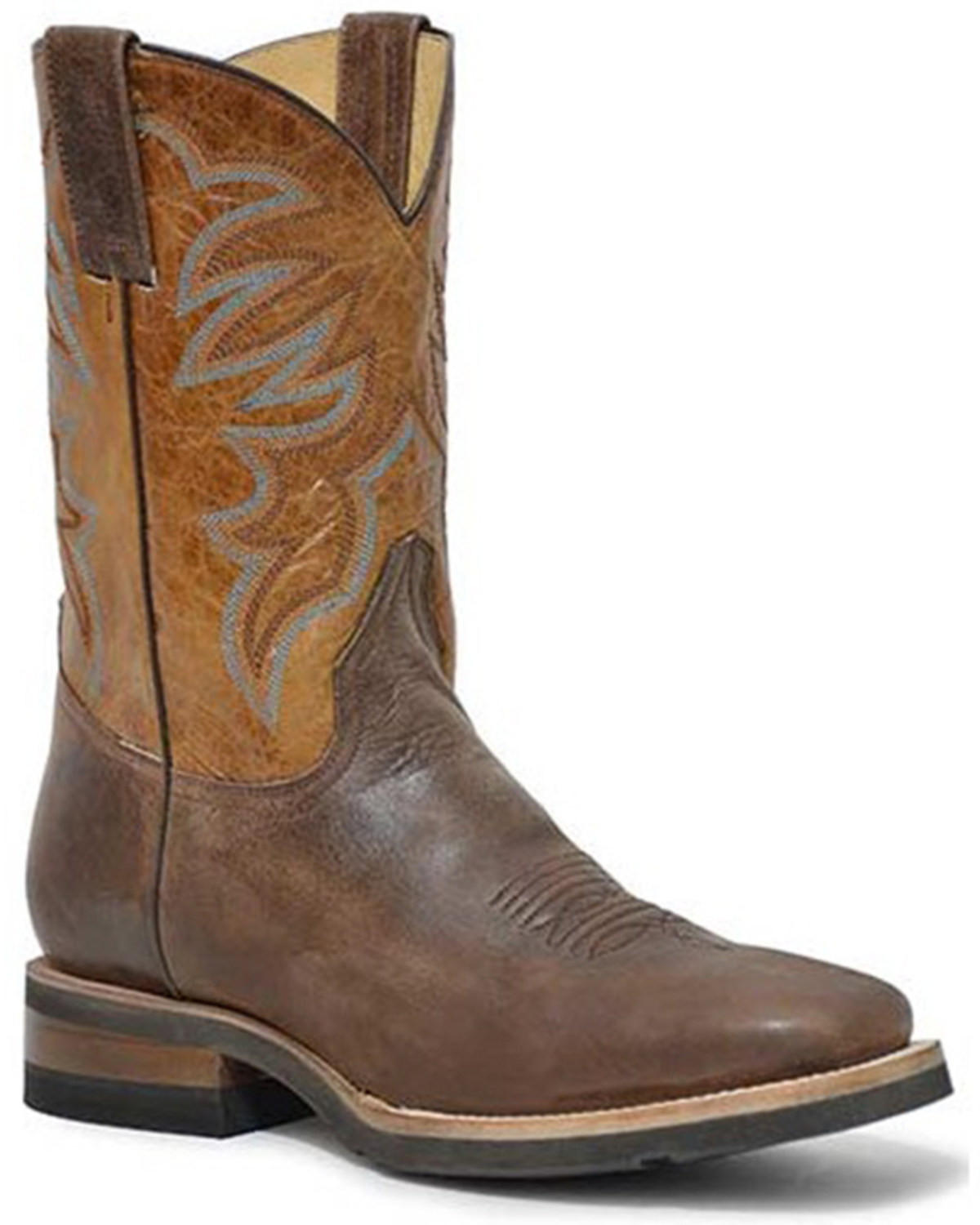 Roper Men's Work It Over Marbled Performance Western Boots - Square Toe