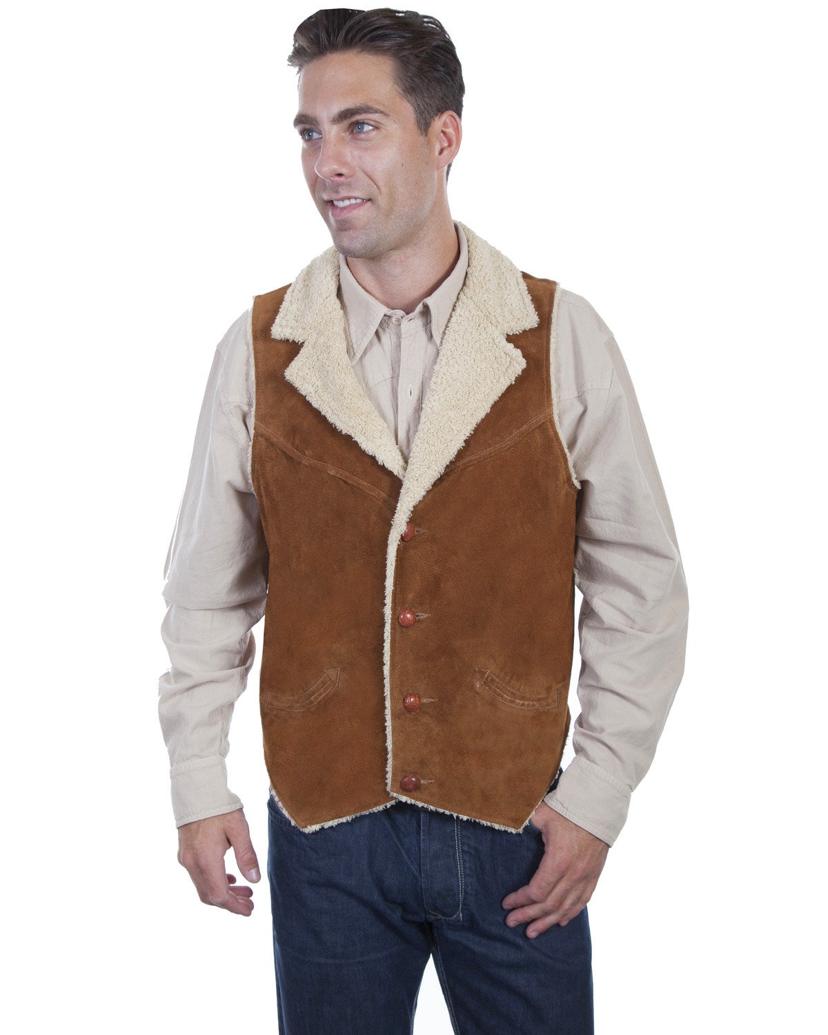 boot barn leather vest