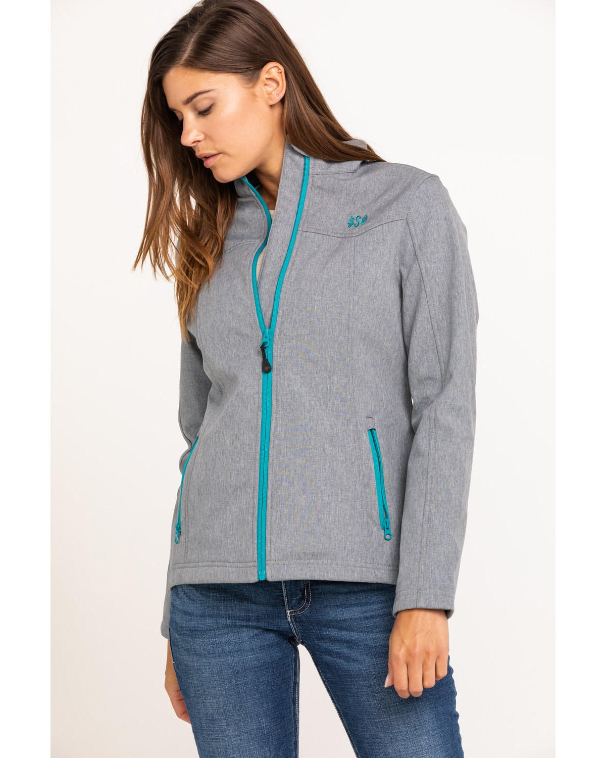 womens light grey jacket