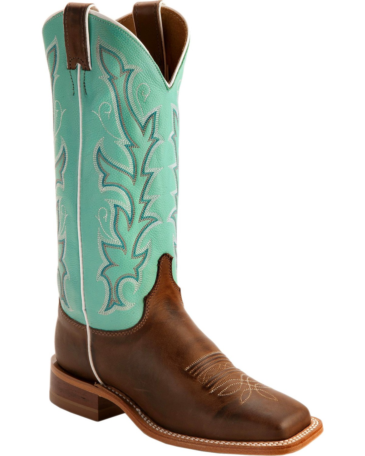 cowboy boots teal