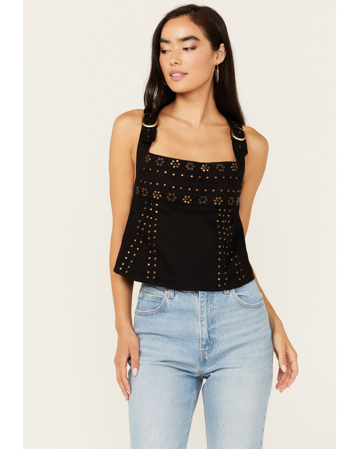 Free People Women's Rikki Studded Top