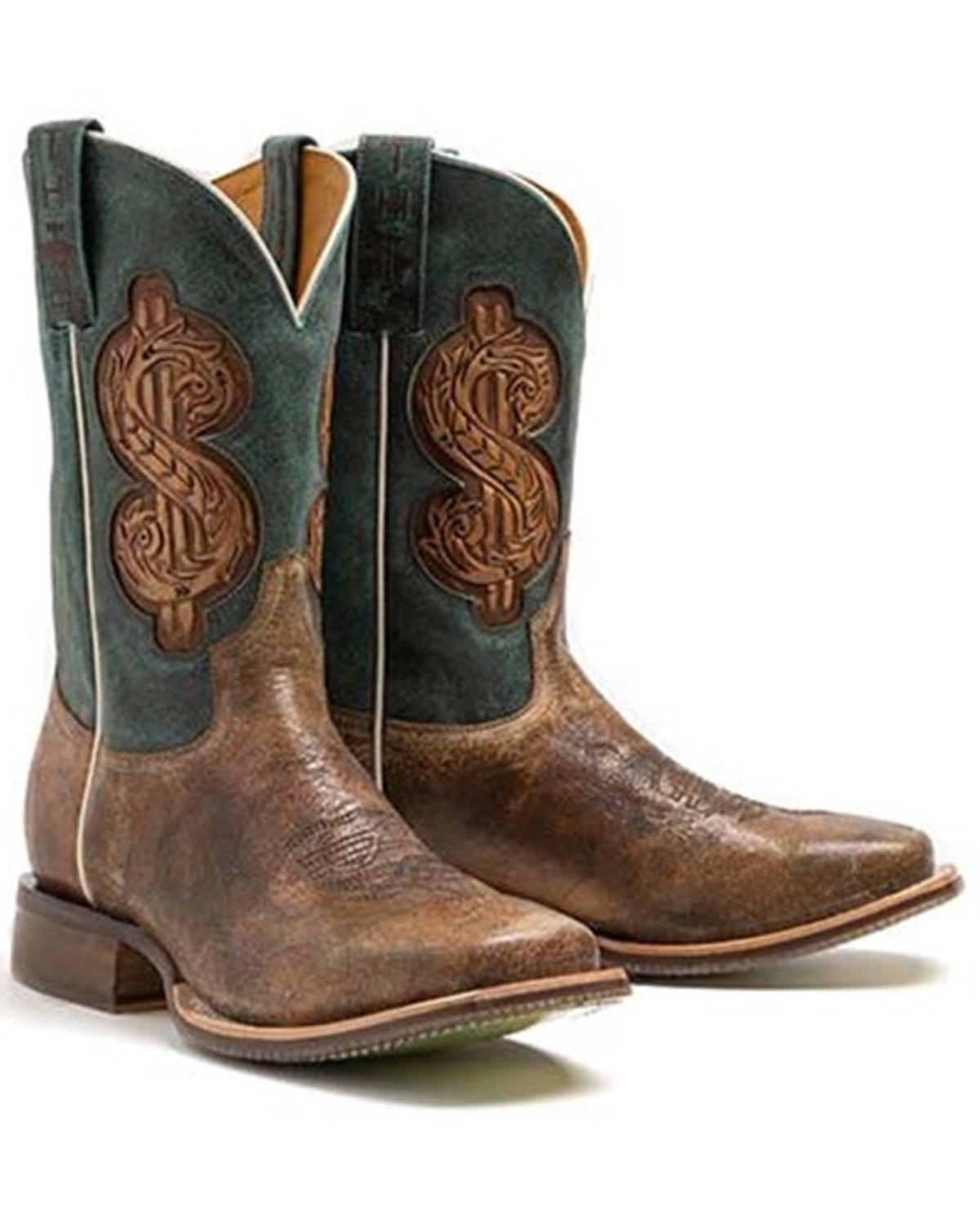 Tin Haul Men's Top Dollar Western Boots - Broad Square Toe