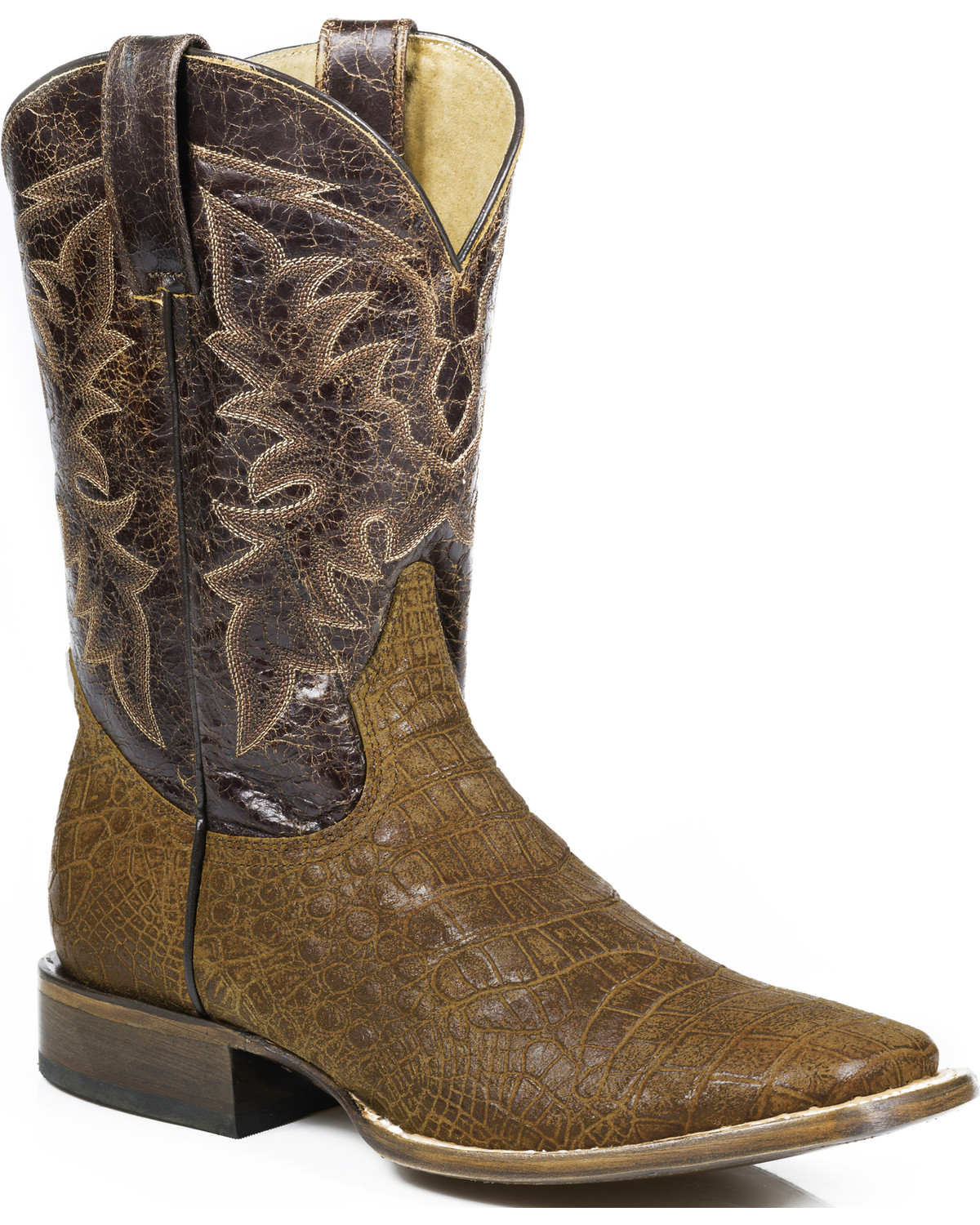 faux alligator boots