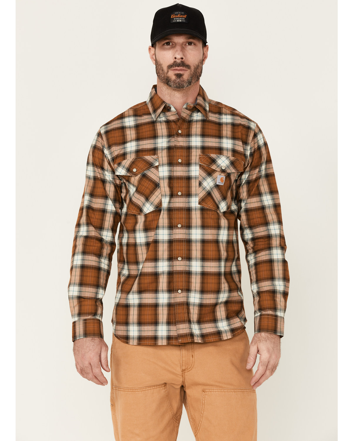 carhartt flannel shirts with snaps