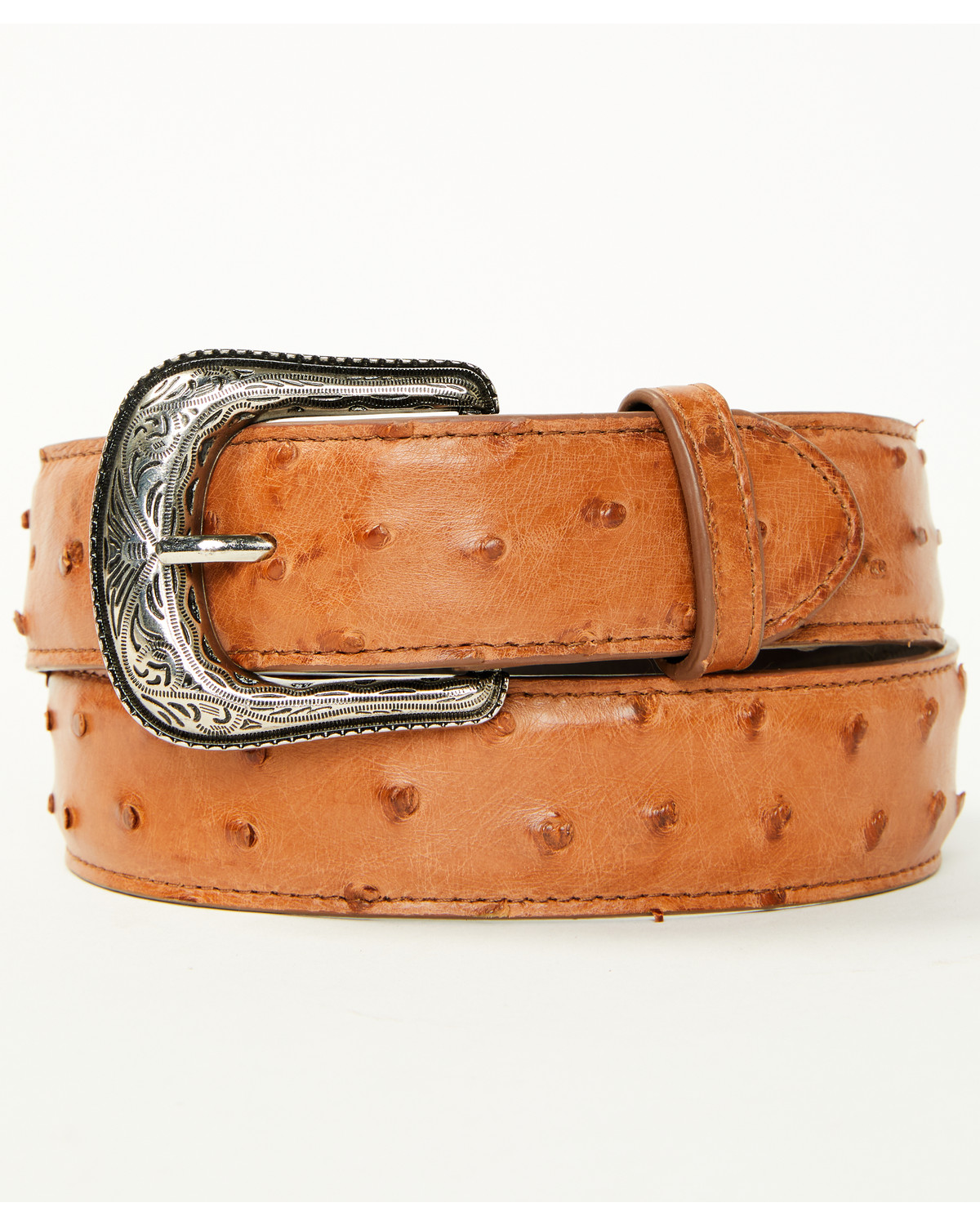 Cody James Men's Carver Exotic Ostrich Leather Belt