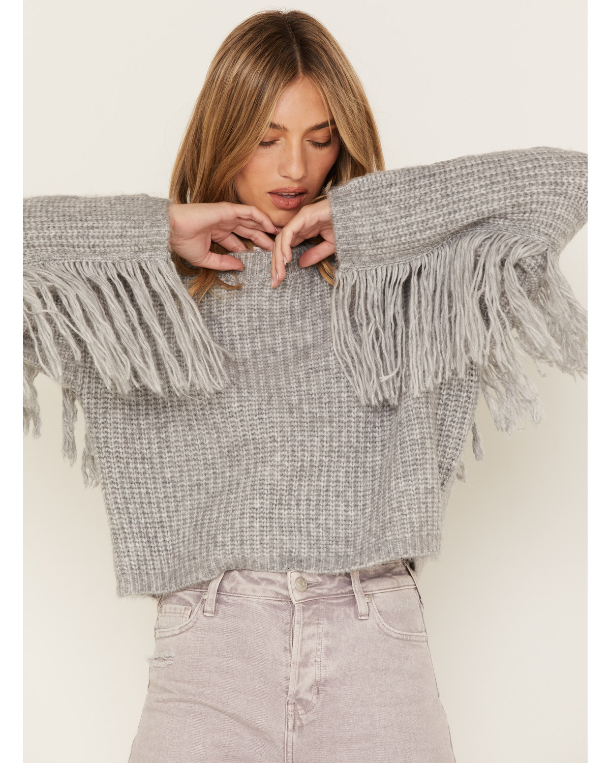 Wild Moss Women's Fringe Sweater