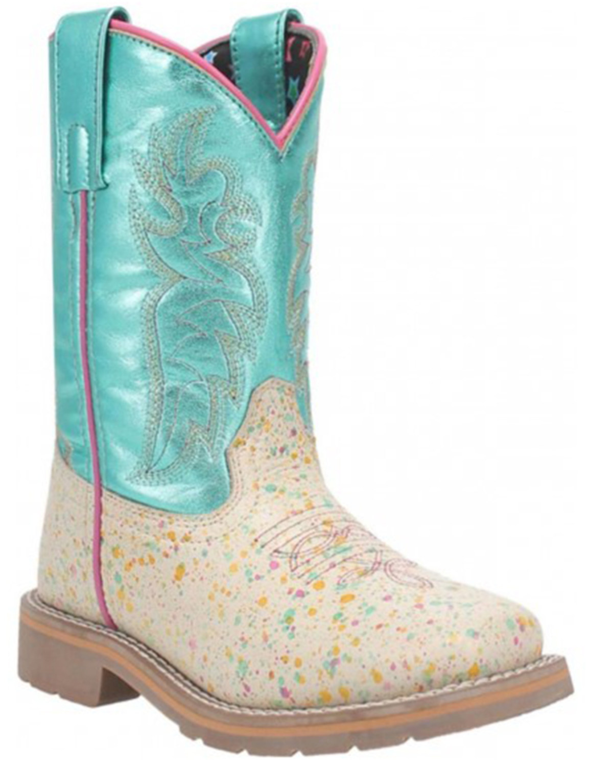 Dan Post Toddler Girls' Splatt Western Boots - Square Toe