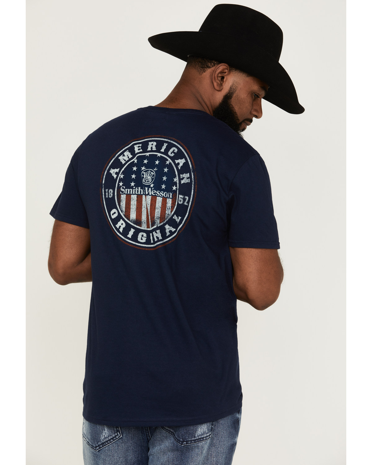 Smith & Wesson Men's American Original Circle Graphic Short Sleeve T-Shirt