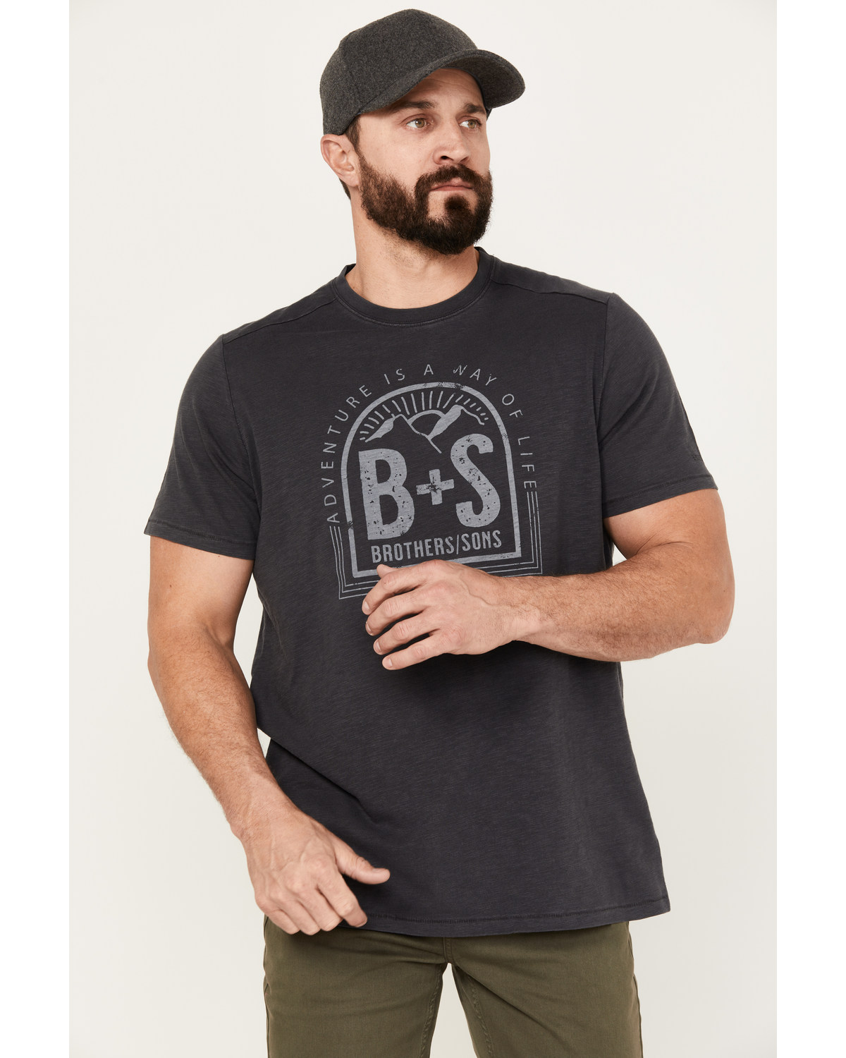 Brothers and Sons Men's Adventure Short Sleeve Graphic T-Shirt