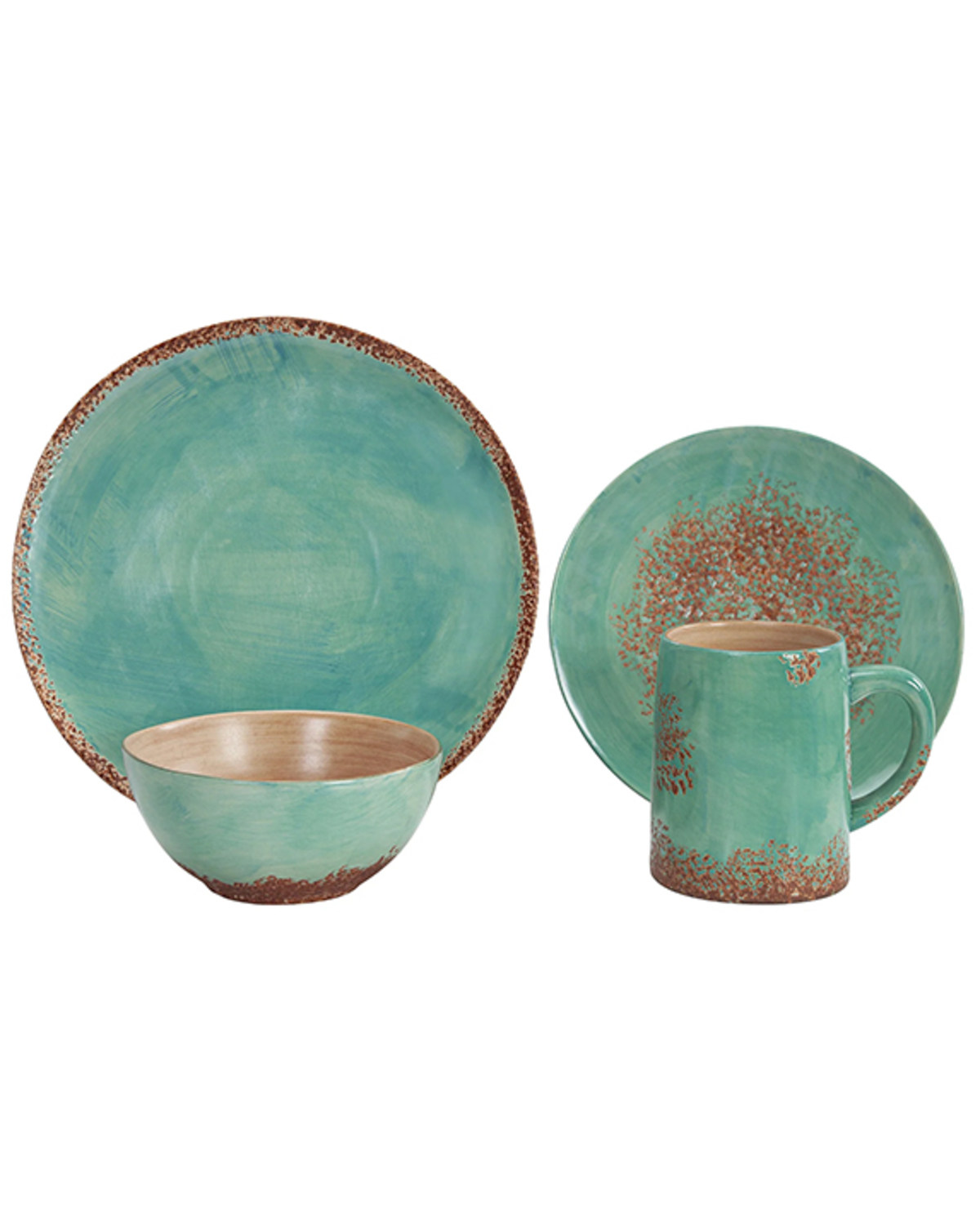 HiEnd Accents Patina Ceramic Dish Set