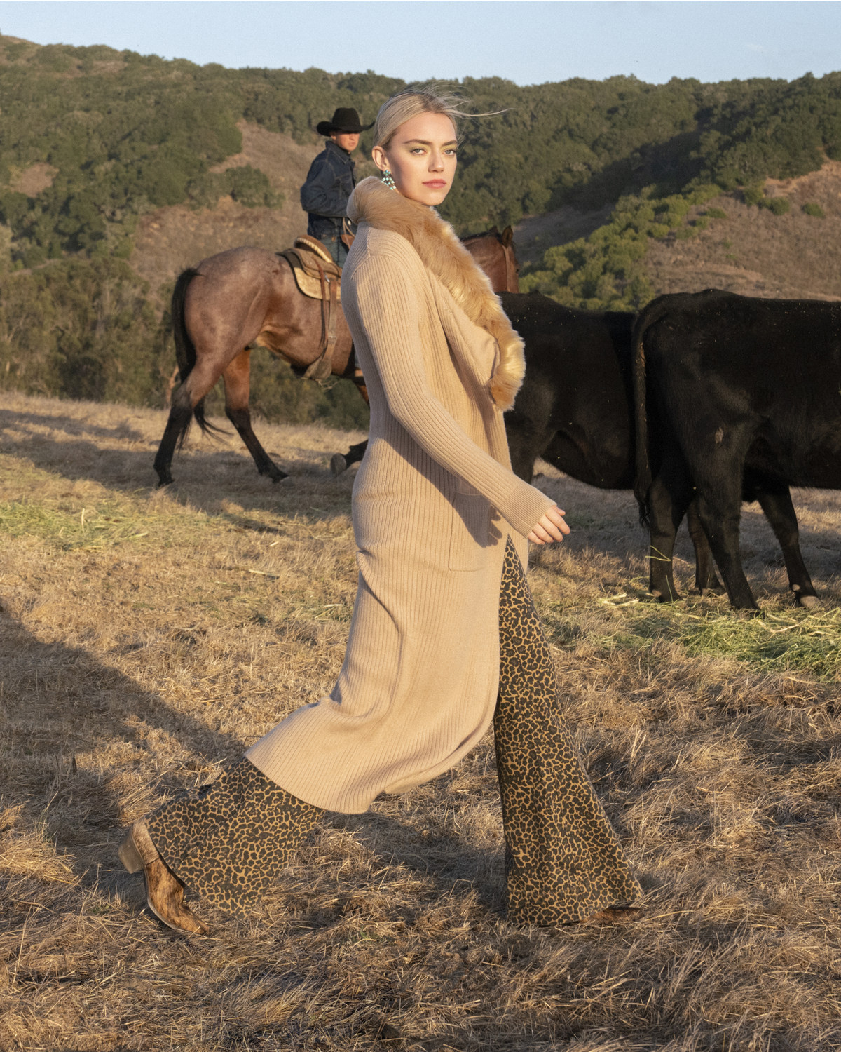 show me your mumu lombardi long cardigan