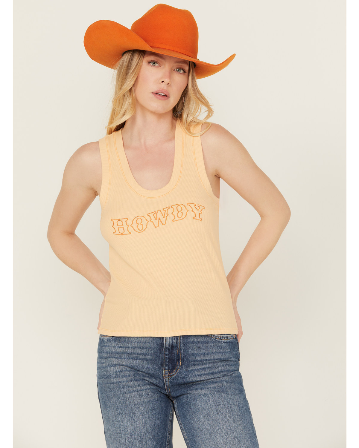 White Crow Women's Howdy Embroidered Tank