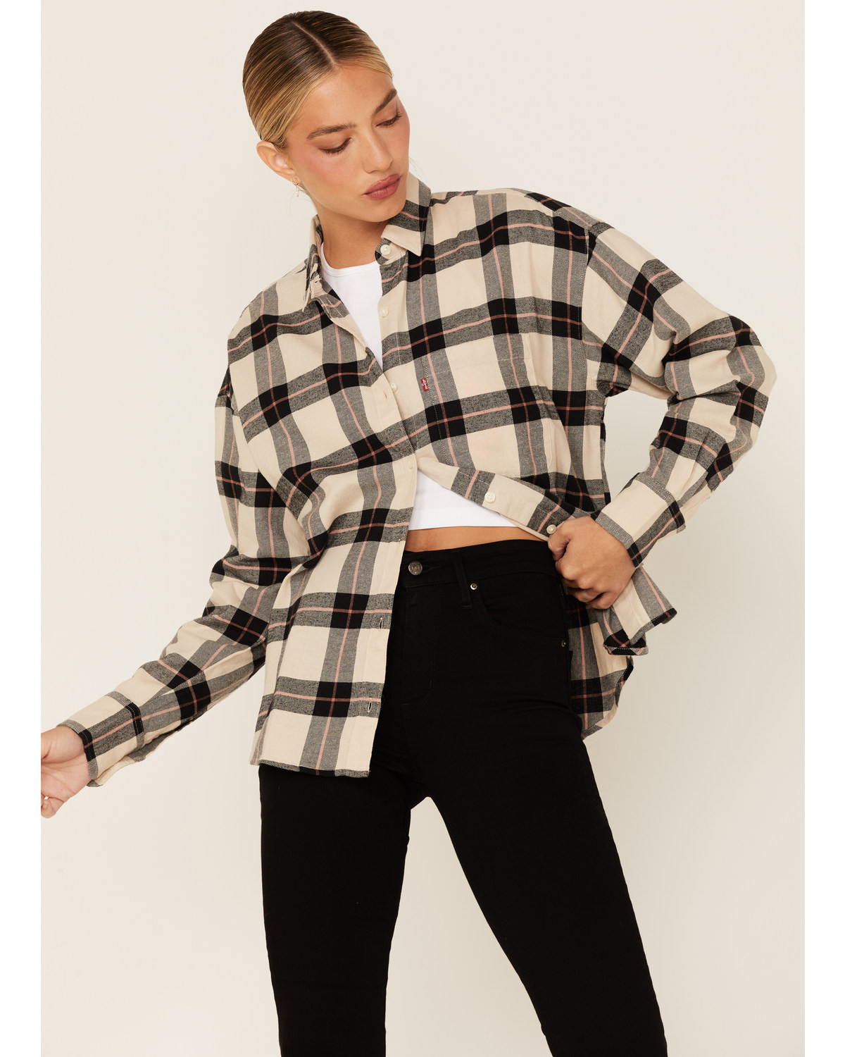 Levi's womens flannel shirts clearance
