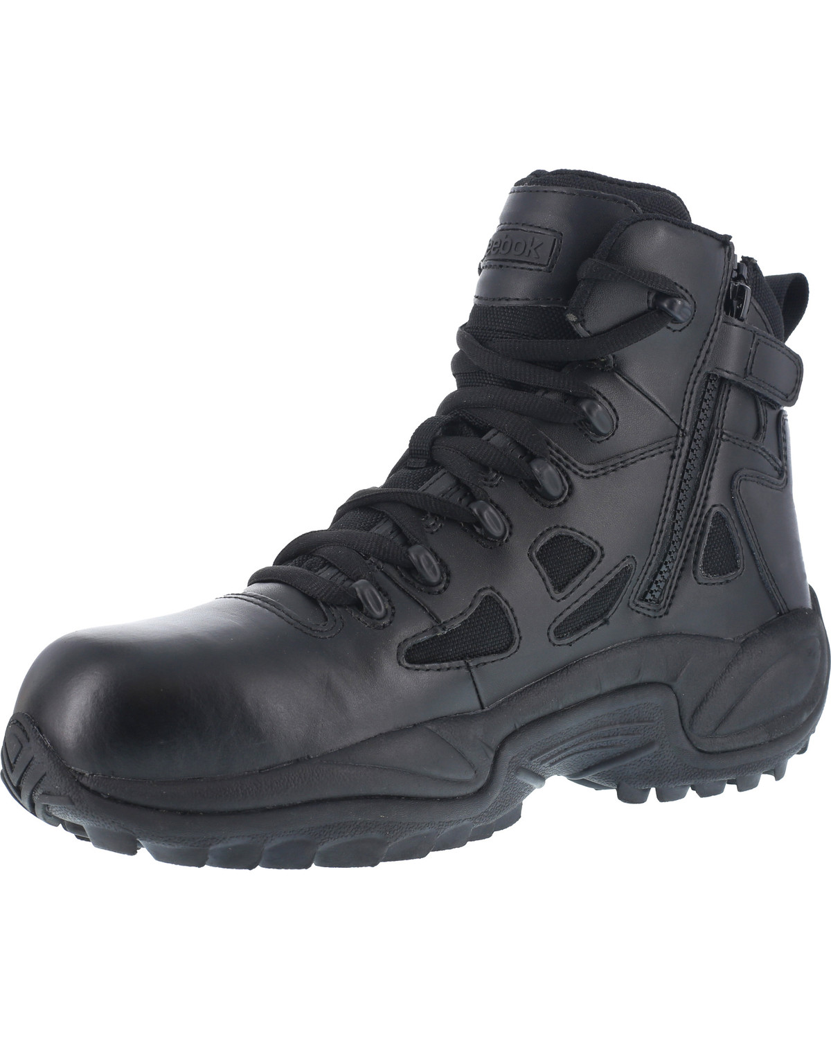 Reebok Women's Stealth 6" LaceUp Side Zip Work Boots Composite Toe