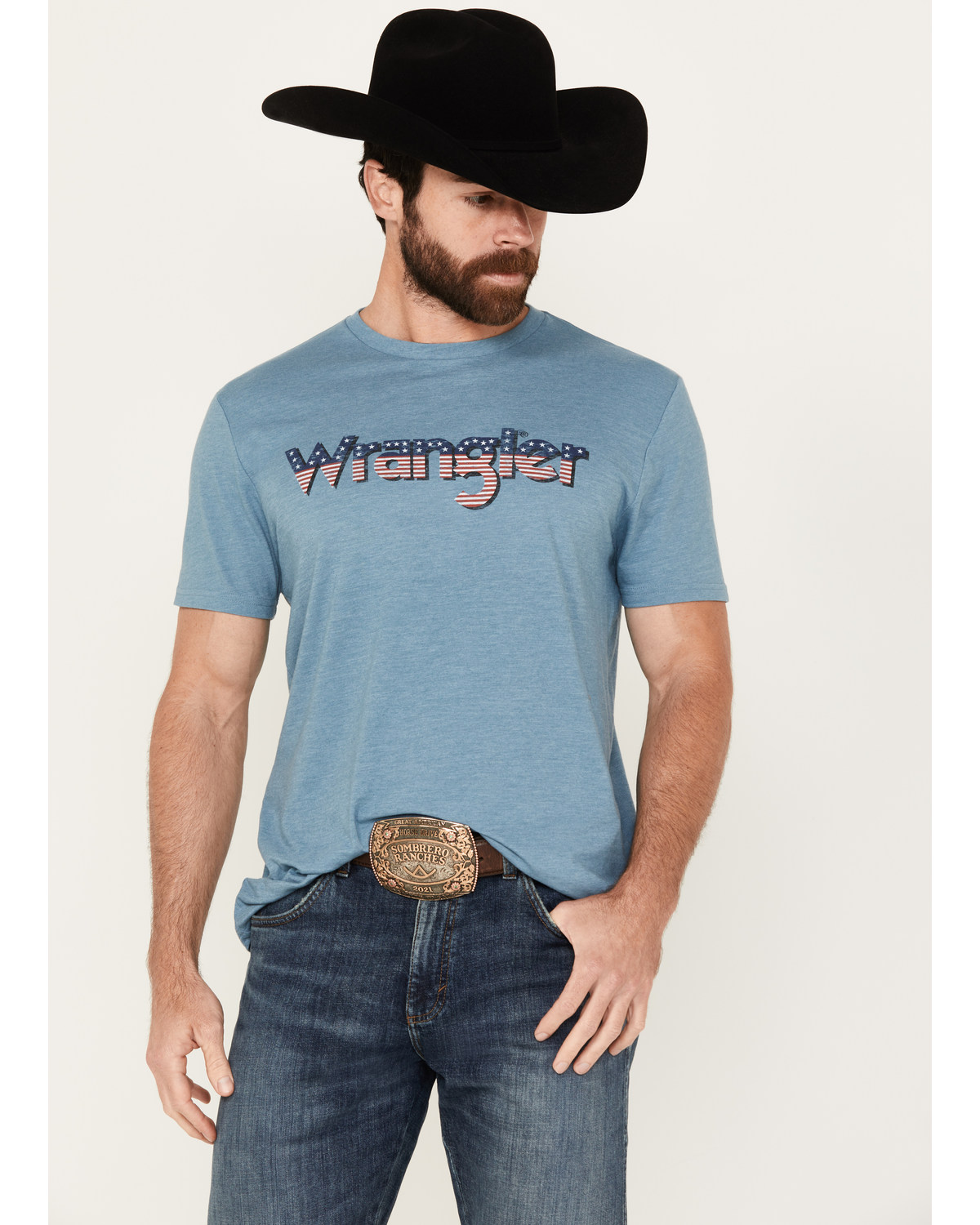 Wrangler Men's American Logo Short Sleeve Graphic T-Shirt