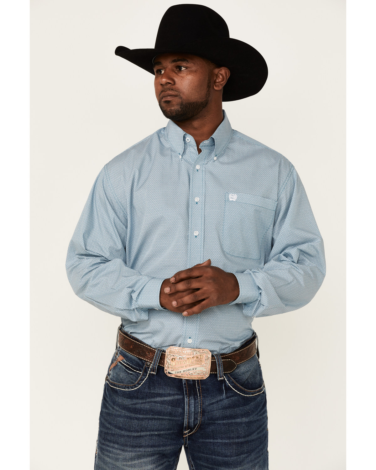 Long sleeve cinch shirts clearance
