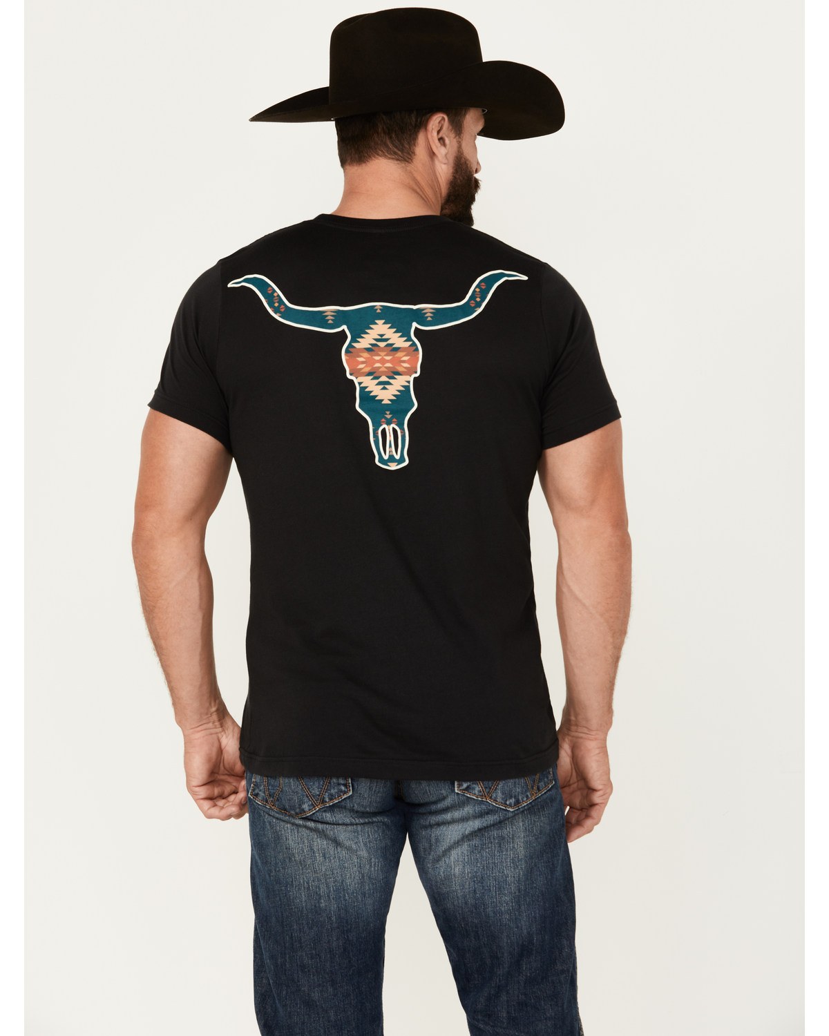 Pendleton Men's Rancho Arroyo Longhorn Short Sleeve Graphic T-Shirt