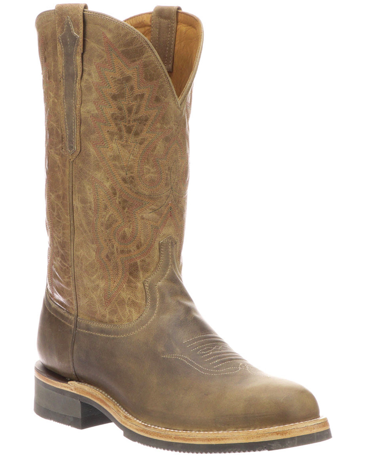 Lucchese Men's Rusty Western Boots Medium Toe Boot Barn