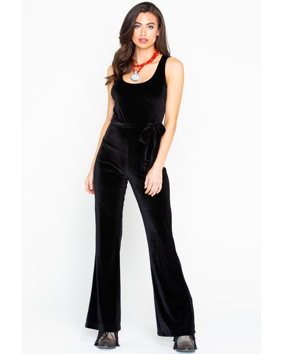 velvet overall jumpsuit