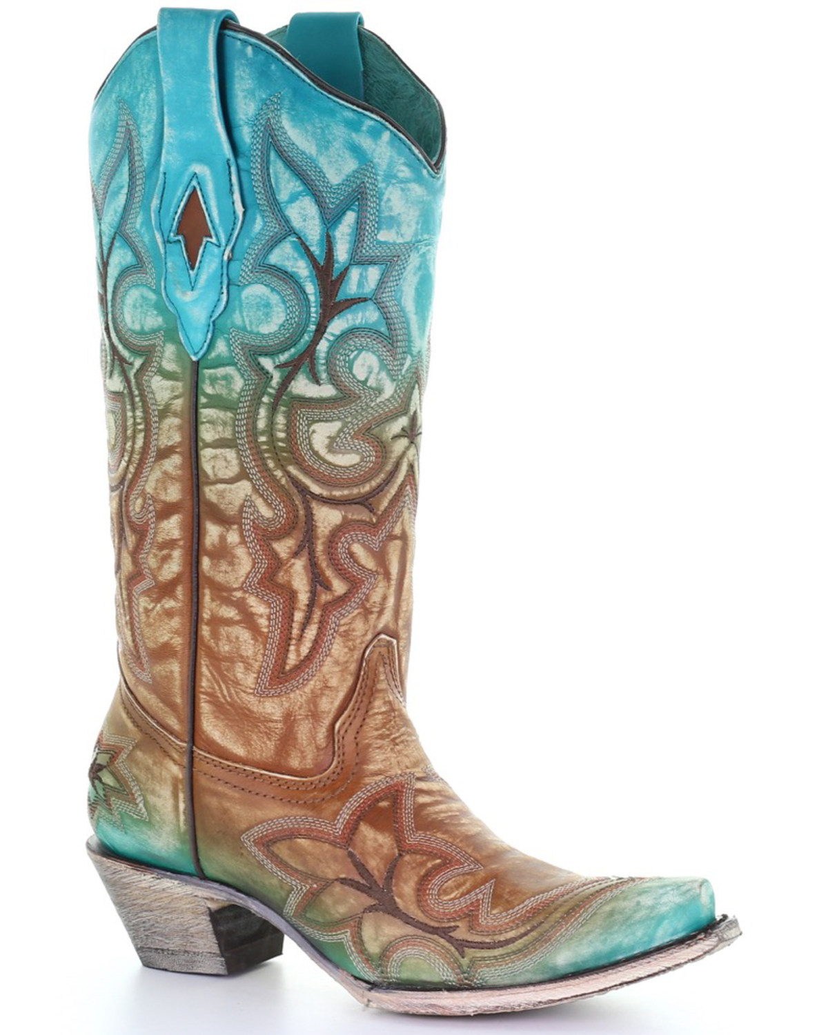Womens turquoise western boots clearance
