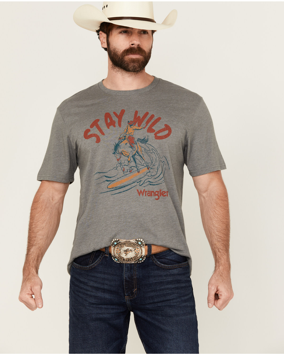 Wrangler Men's Stay Wild Short Sleeve Graphic T-Shirt