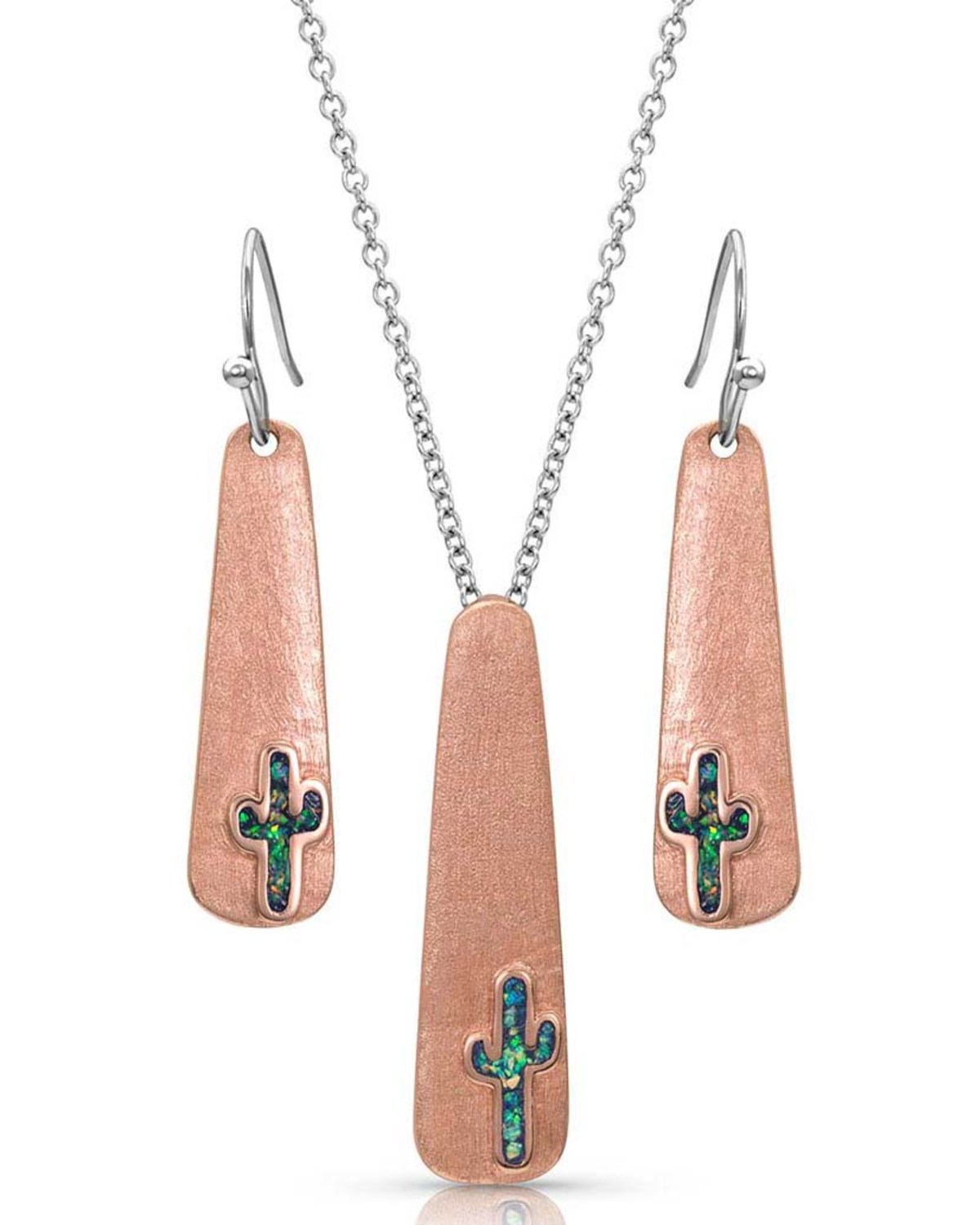 Montana Silversmiths Women's Desert Sun Opal Cactus Jewelry Set