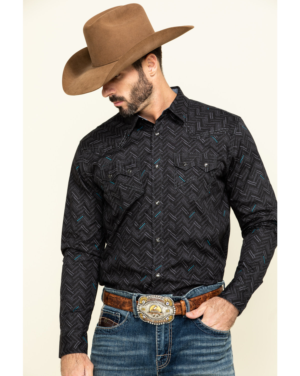 Cody James Men's Mesa Ridge Aztec Print