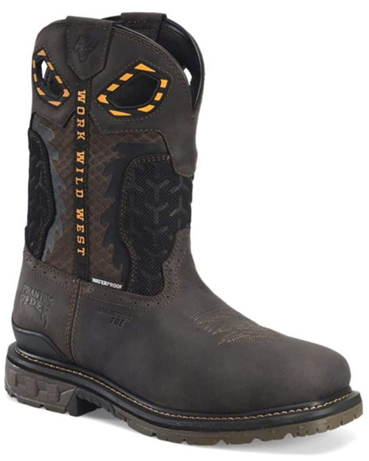 Double H Men's 11" Phantom Rider Waterproof Western Work Boots - Composite Toe
