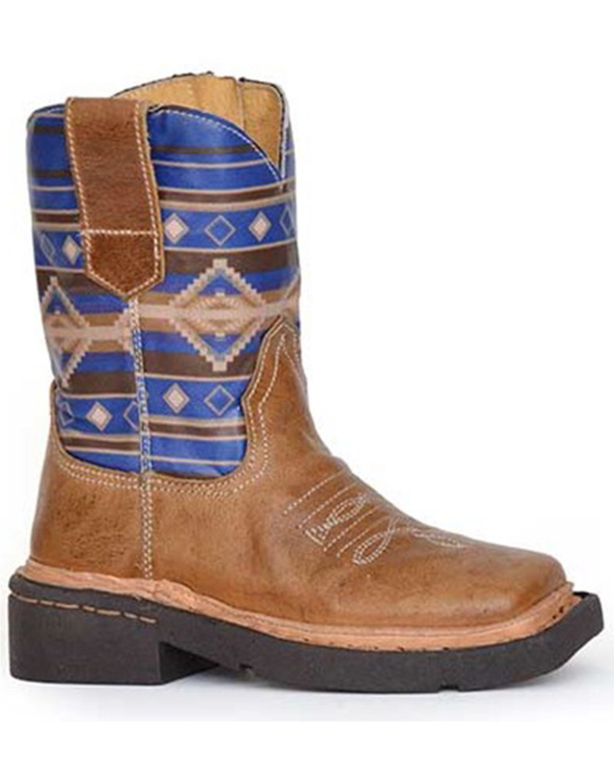 Roper Toddler Boys' Southwestern Western Boots - Square Toe