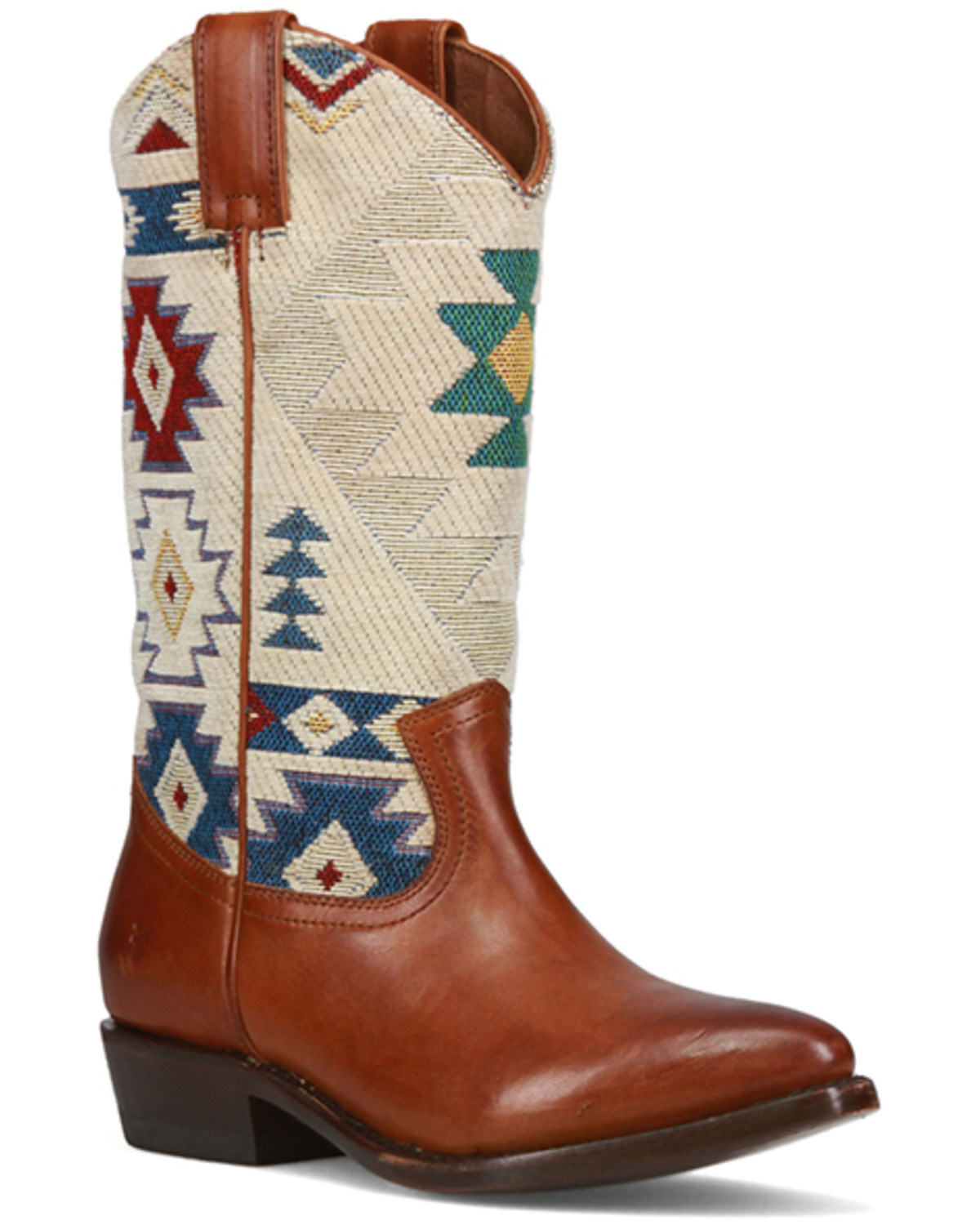 Frye Women's Billy Pull-On Southwestern Western Boots - Pointed Toe