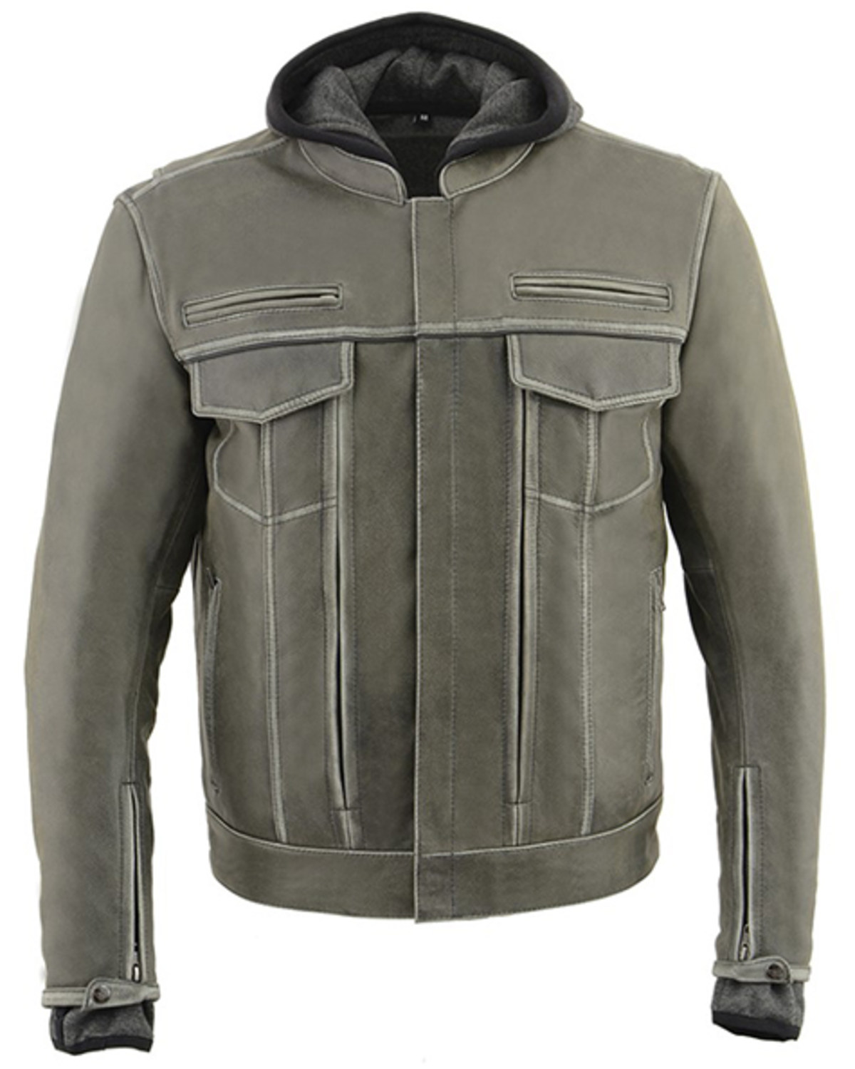 Milwaukee Leather Men s Distressed Utility Pocket Ventilated Concealed Carry Motorcycle Jacket Boot Barn in Tustin CA