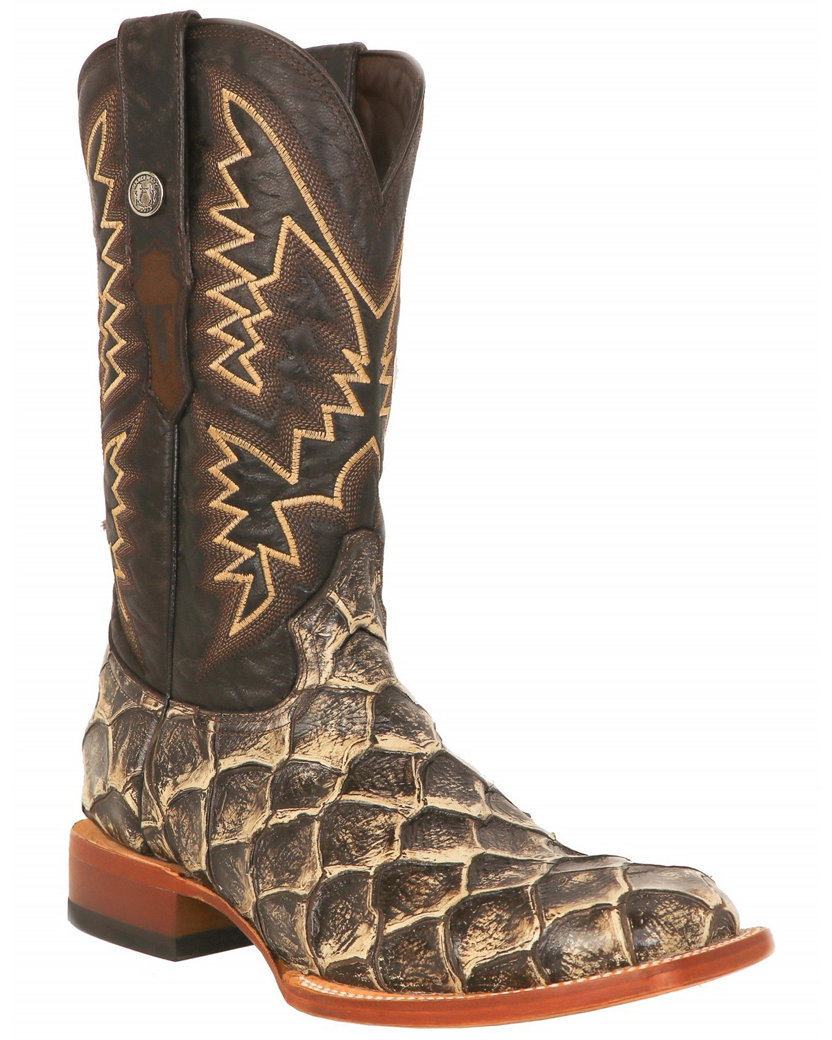 Square toe fish boots clearance