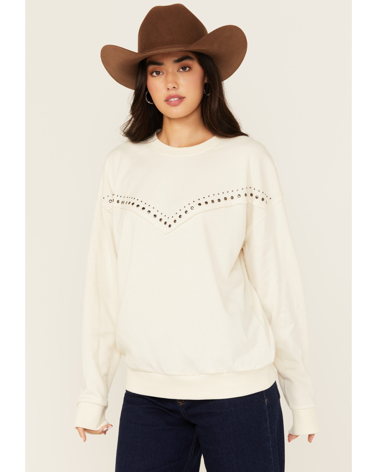 Ariat Women's Studded Western Yoke Sweatshirt