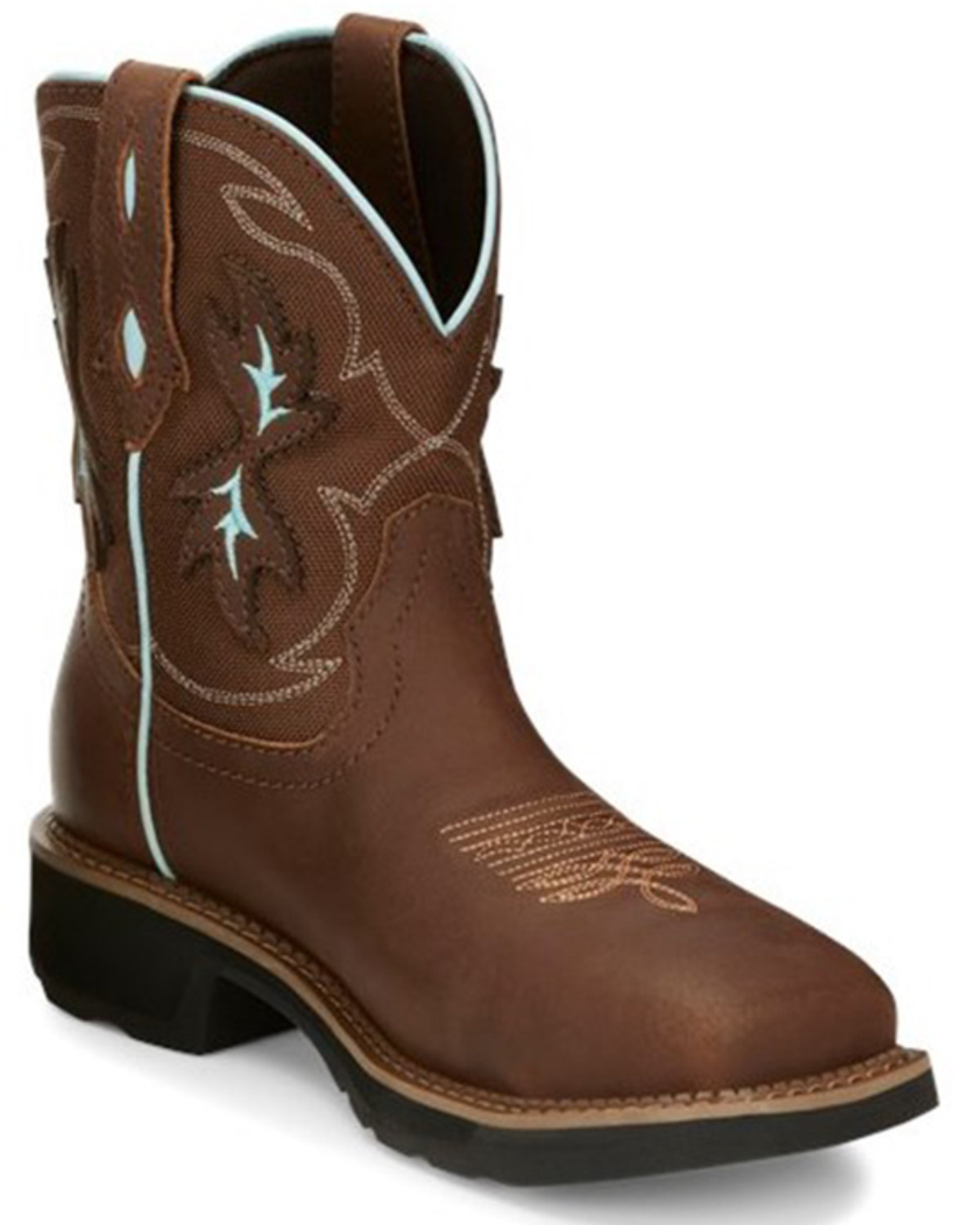 Justin Women's Chisel Waterproof Western Work Boots - Nano Composite Toe