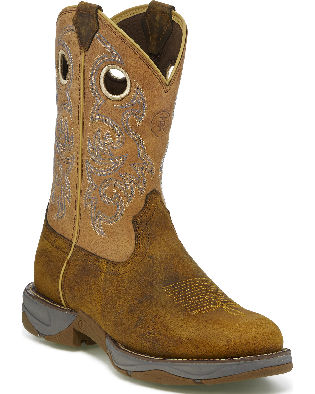 round toe cowboy work boots
