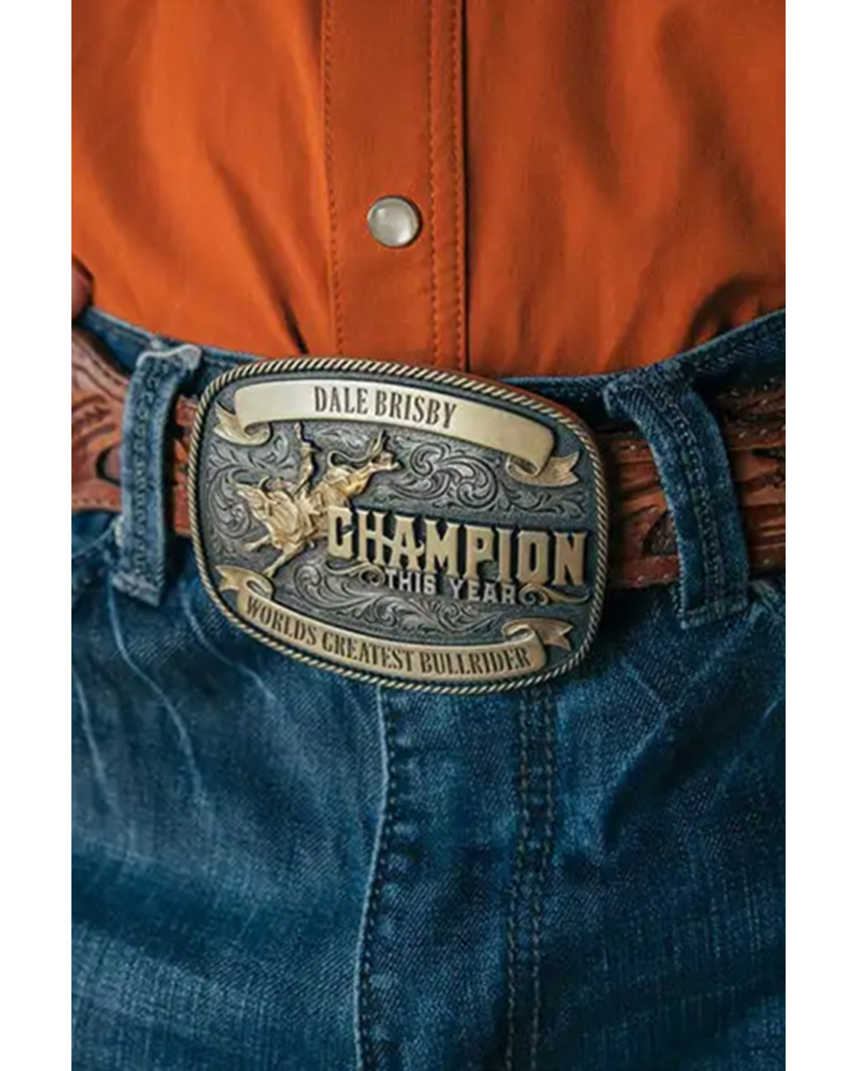 Montana Silversmiths Men's Champion Dale Brisby Attitude Belt Buckle