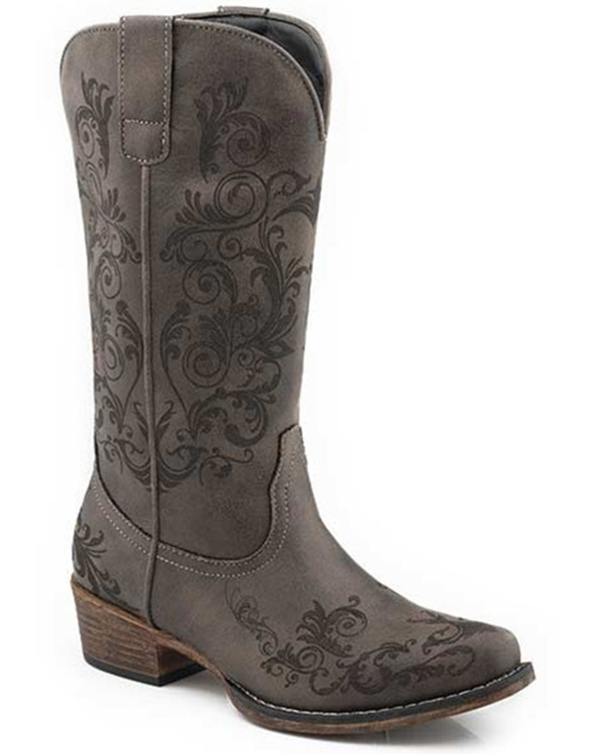 Roper Women's Tall Stuff Western Performance Boots - Round Toe