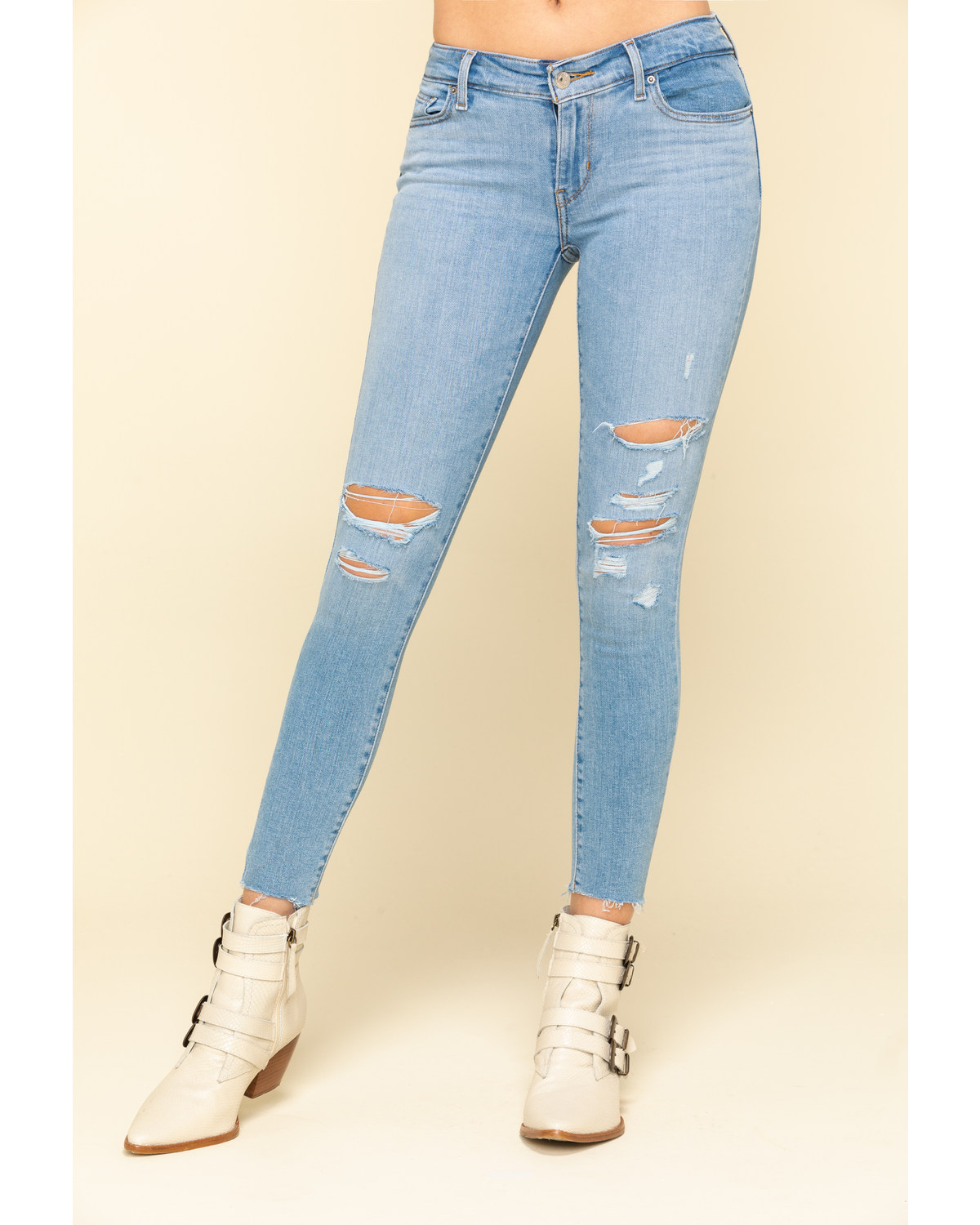 womens distressed levi jeans