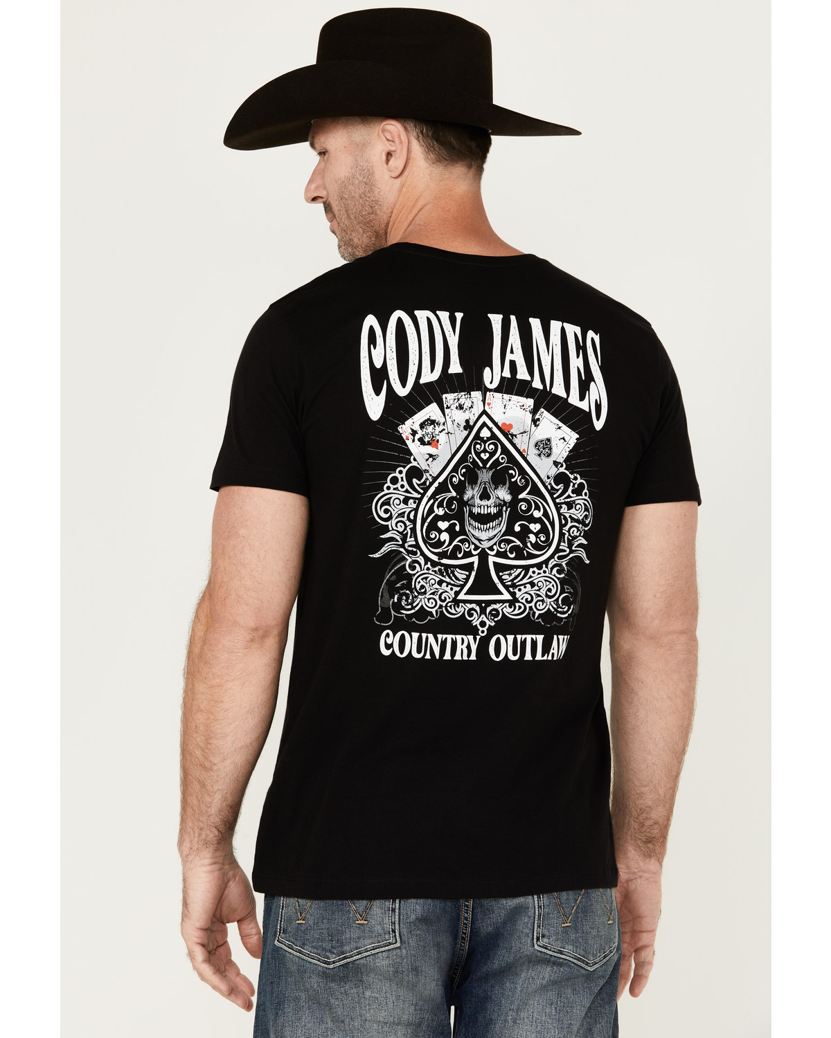 Cody James Men's Four Aces Short Sleeve Graphic T-Shirt