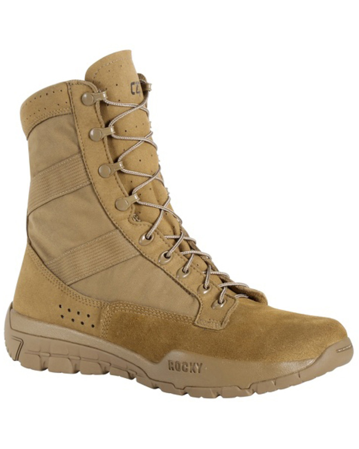 Rocky Men S C4r Tactical Military Boots Round Toe Boot Barn