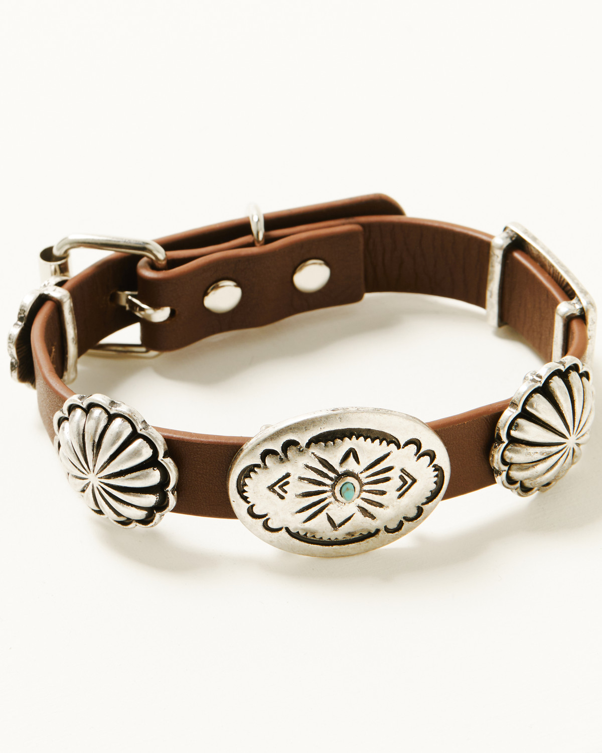 Shyanne Women's Wildheart Leather Concho Bracelet