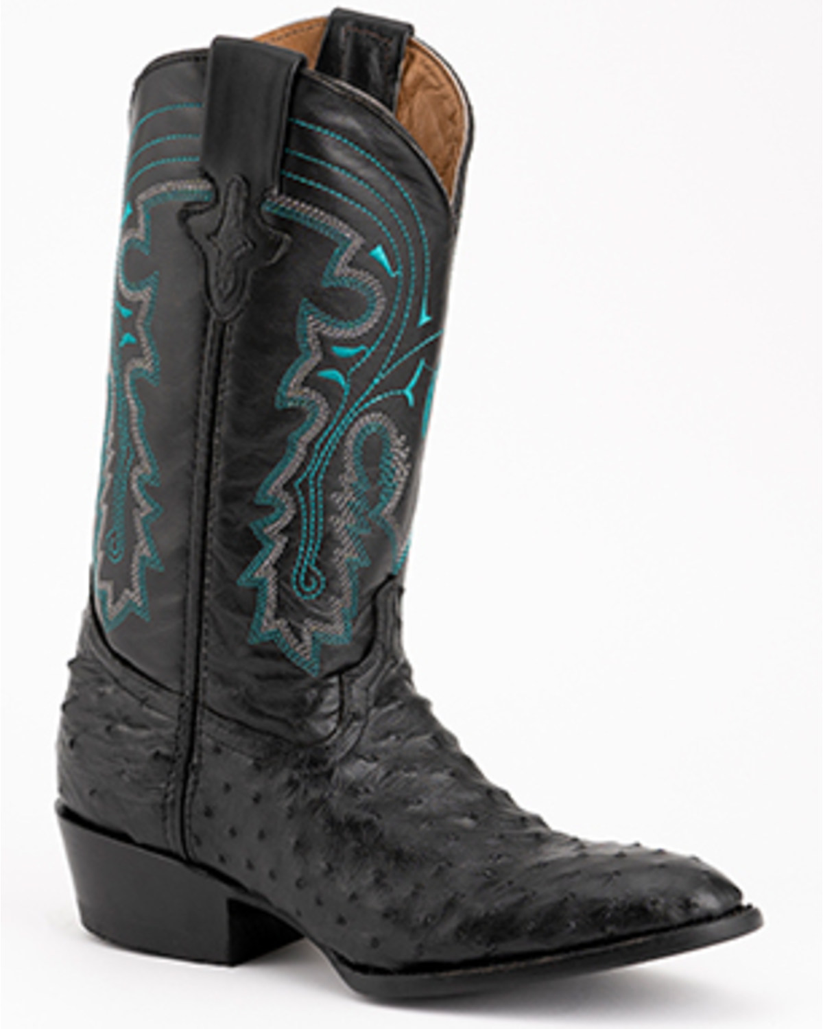 Ferrini Men's Colt Full Quill Ostrich Western Boots - Medium Toe