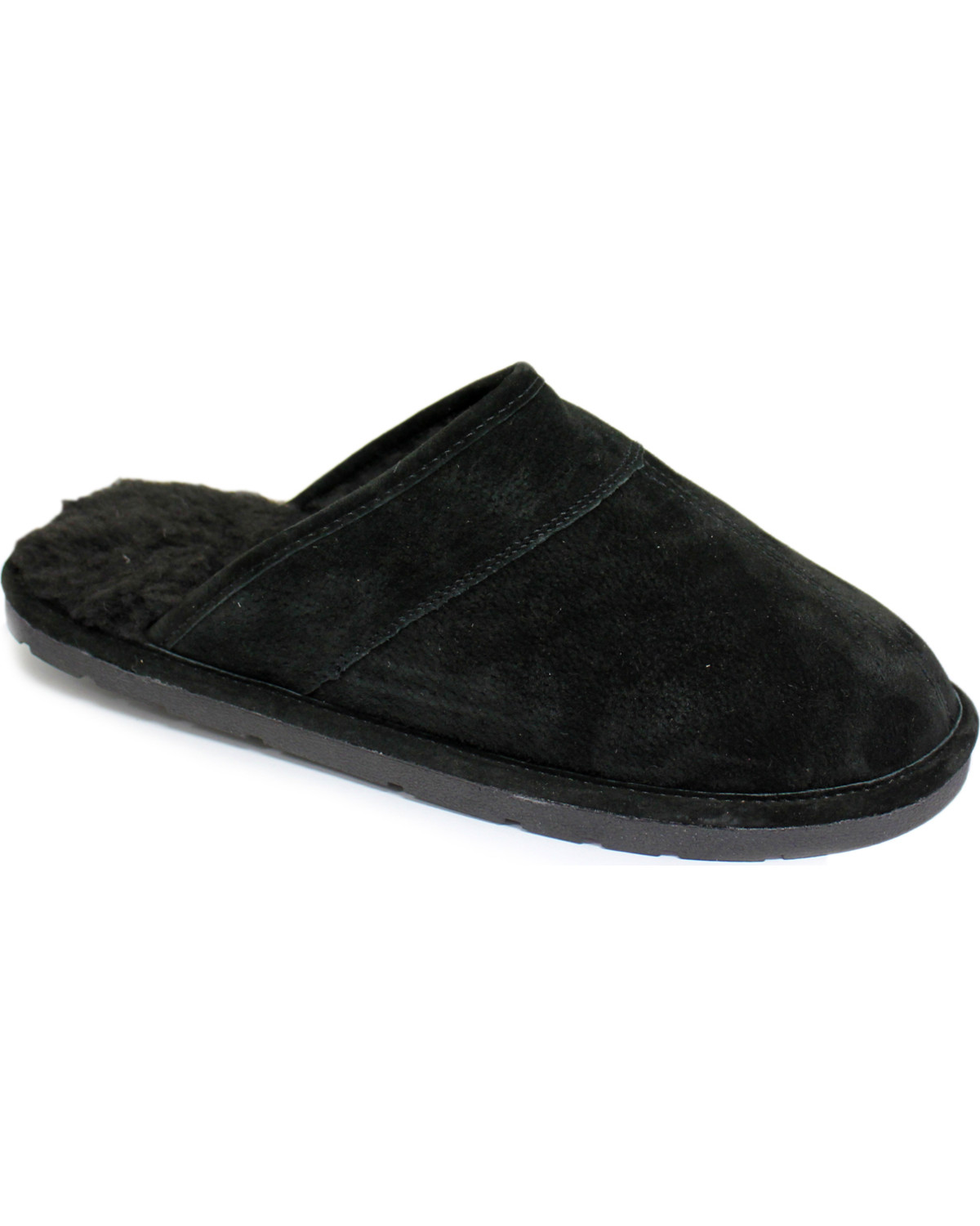 Lamo Footwear Men's Scuff Leather Slippers