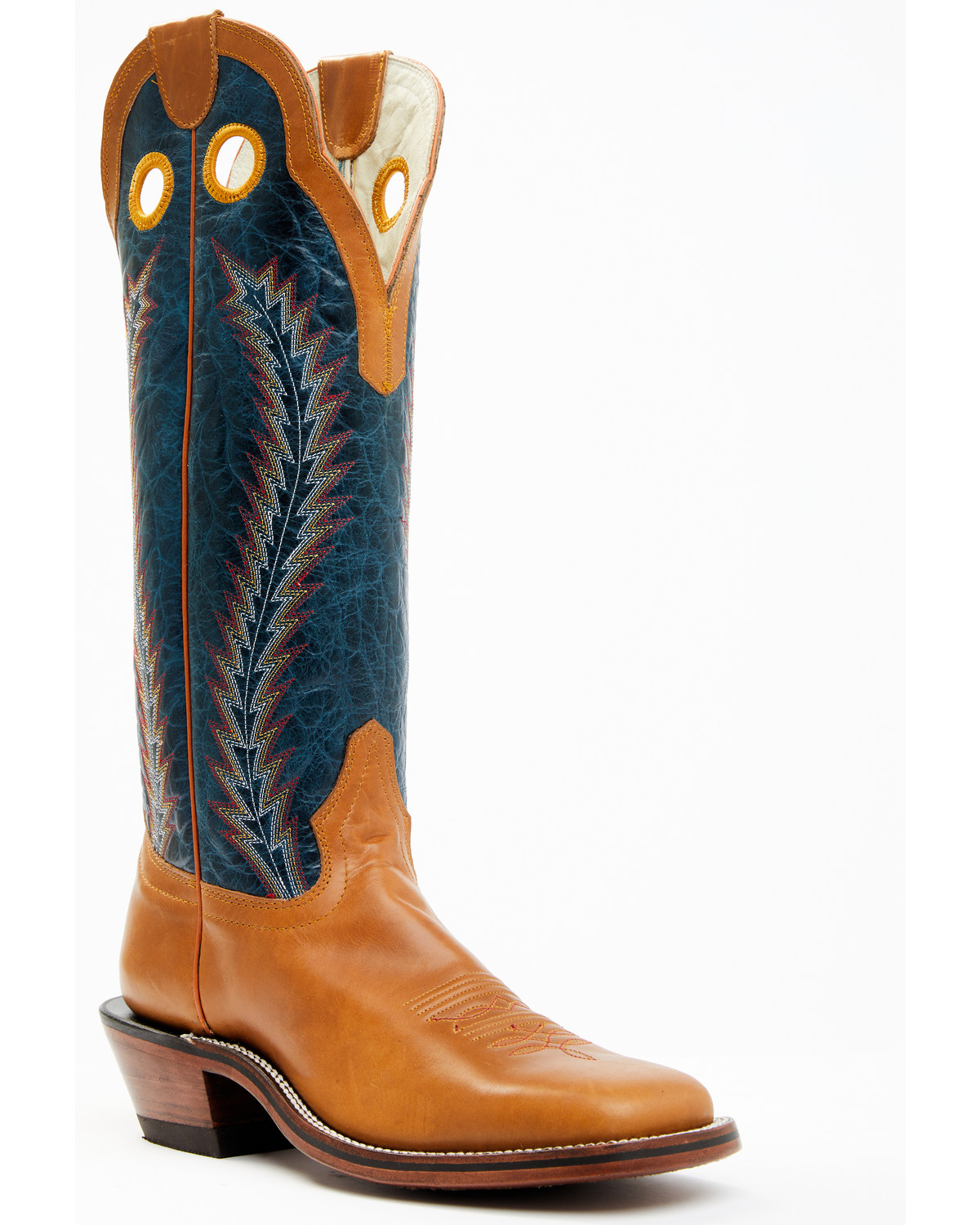 Hondo Boots Men's Crazy Horse Western - Broad Square Toe