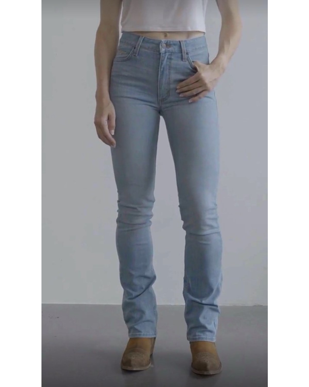 Kimes Ranch Women's Sarah Light Wash High Rise Slim Bootcut Jeans