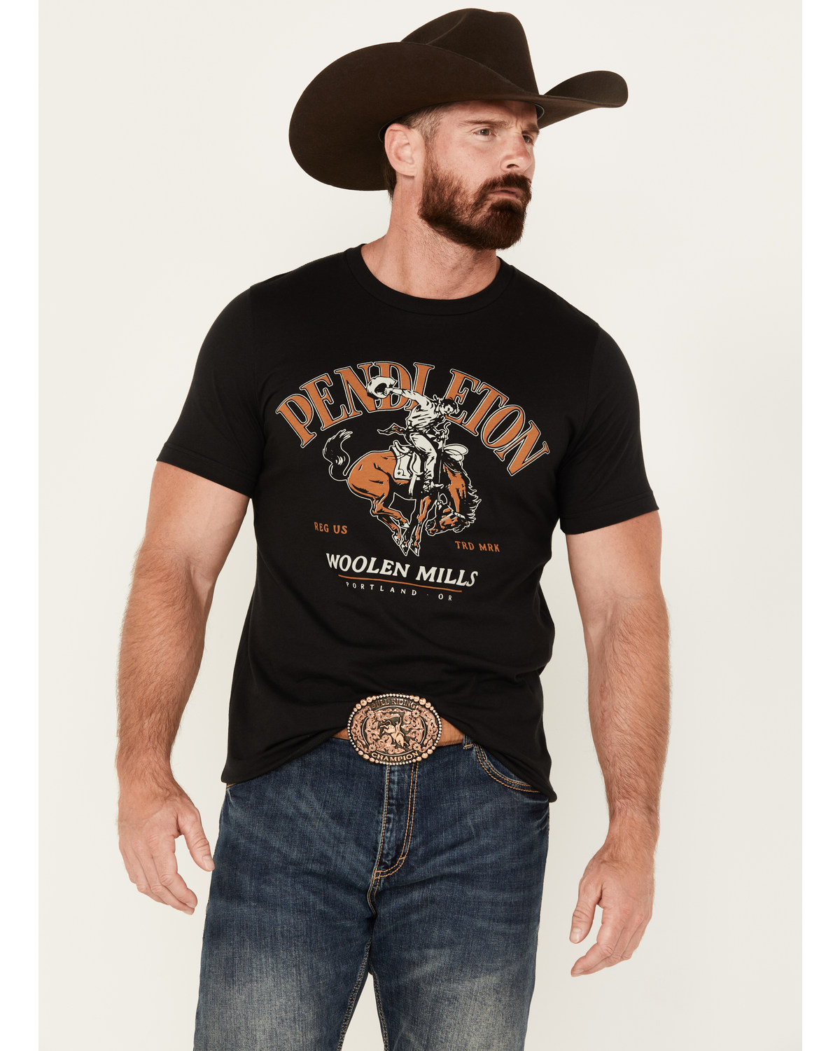 Pendleton Men's Boot Barn Exclusive Bucking Horse Short Sleeve Graphic T-Shirt