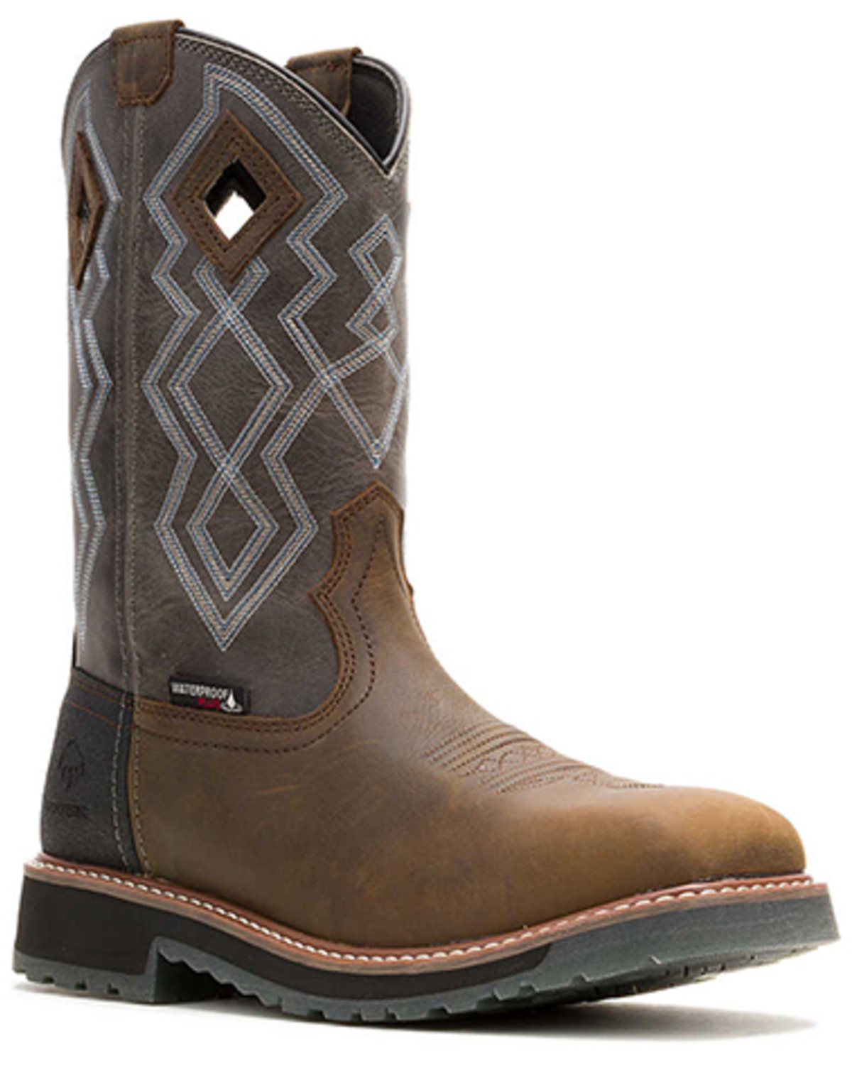 Wolverine Men's Rancher Pro Waterproof Pull-On Work Boots - Nano Composite Toe