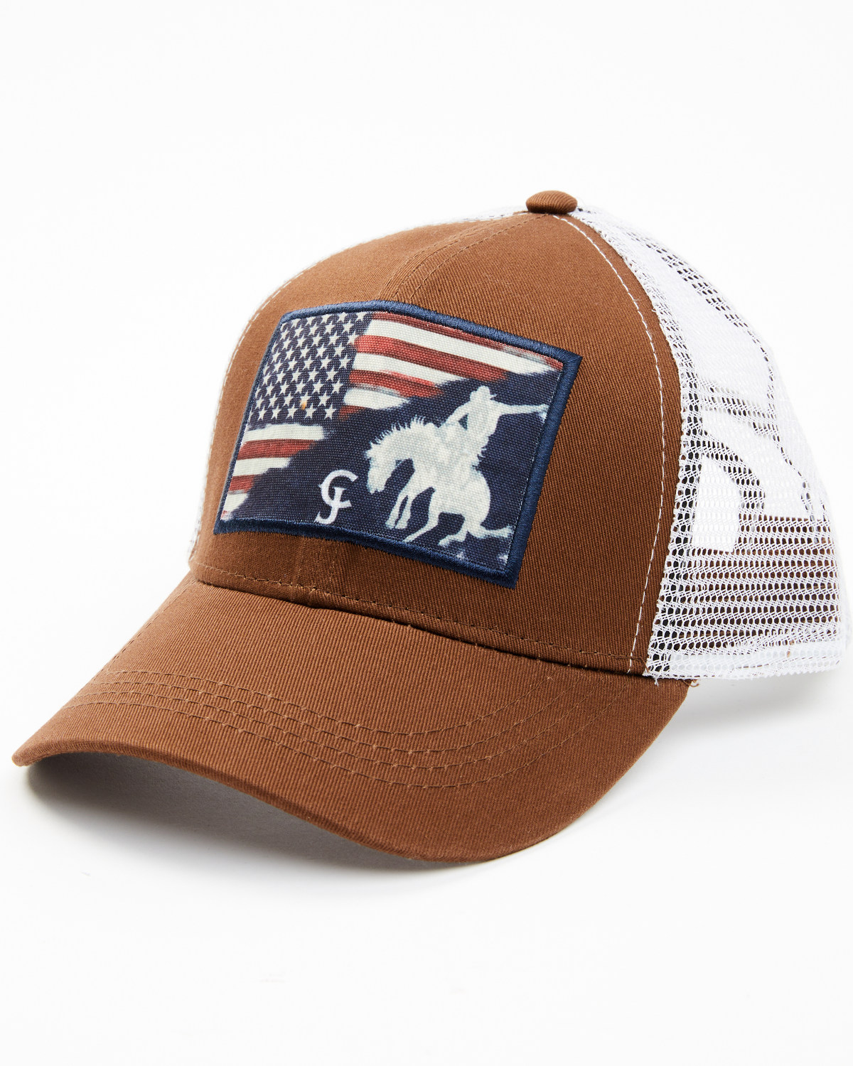Cody James Men's Patriotic Bucking Bronco Ball Cap